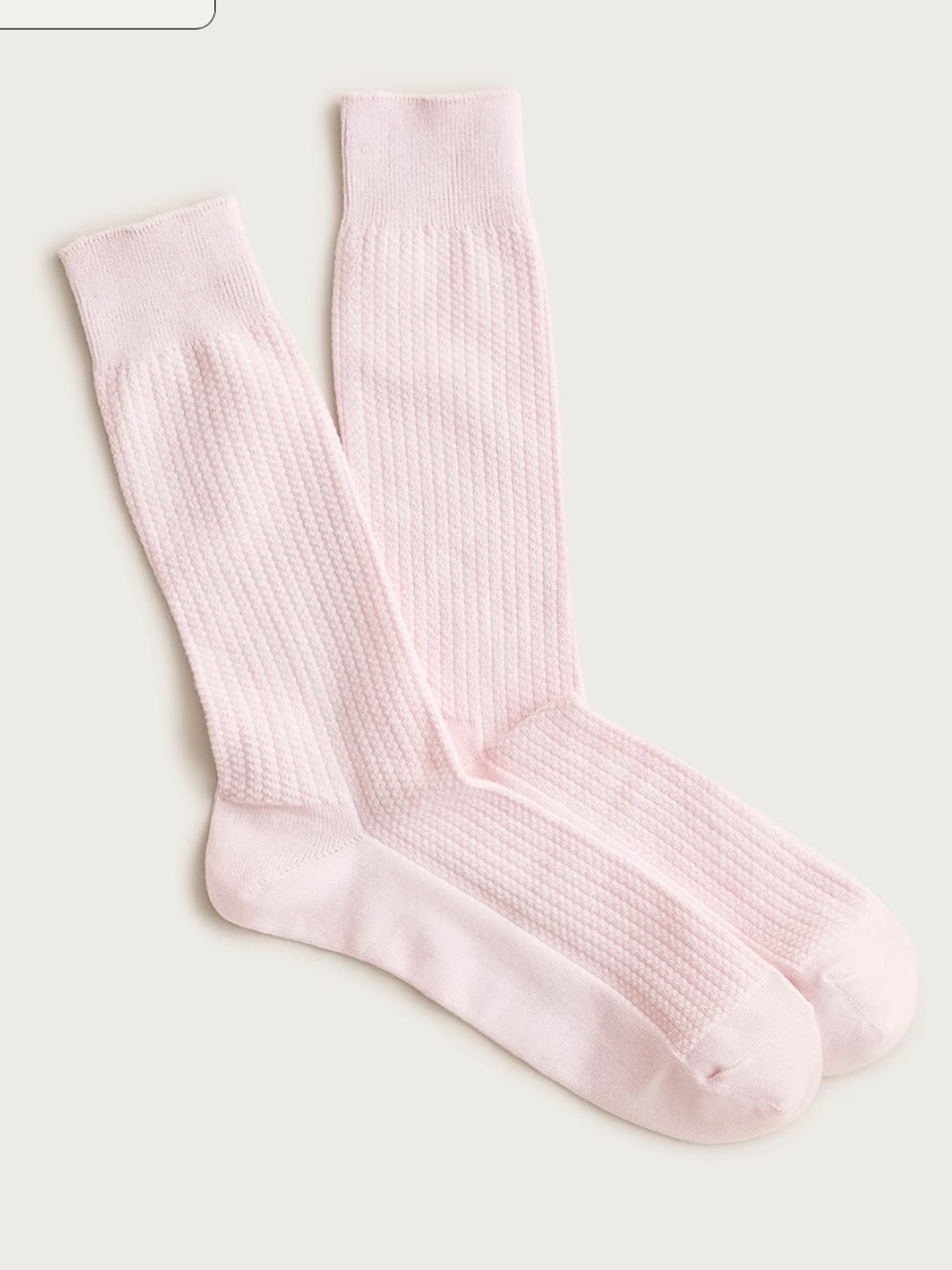 J crew pink blush Texture-stripe socks